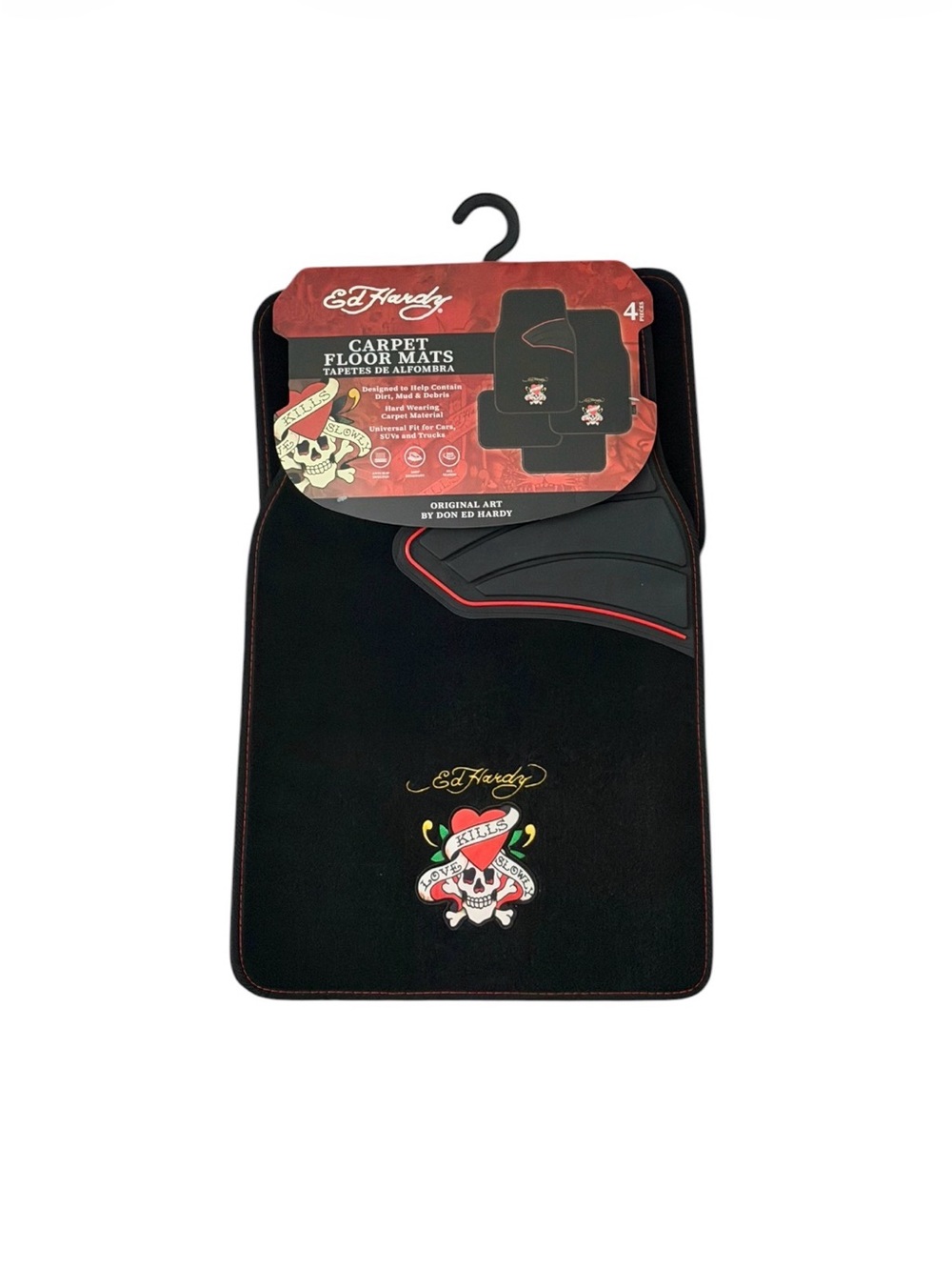 Ed Hardy Car / Auto Floor Mat Set | NEW